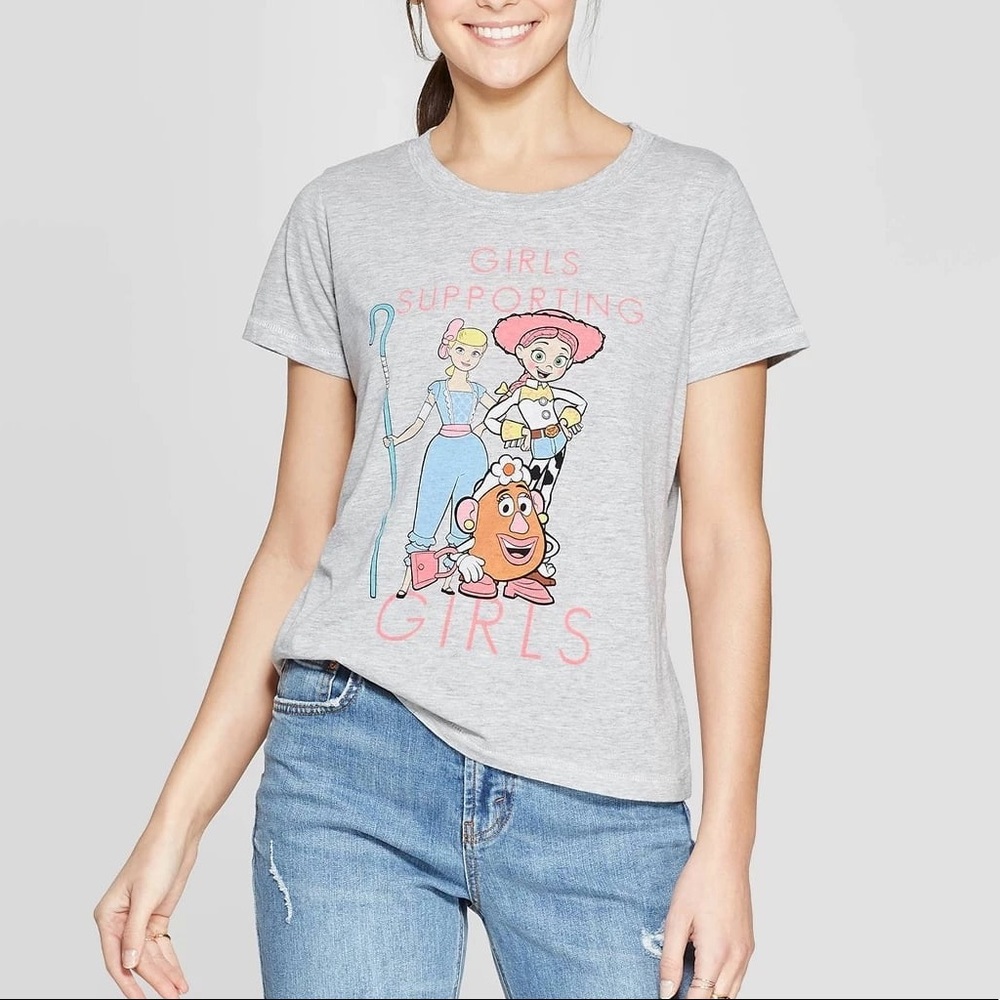 Disney | Toy Story Feminist Graphic Lightweight Soft Crewneck Short Sleeve Shirt